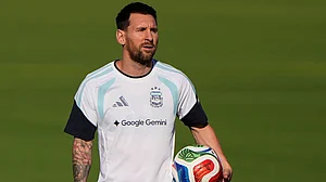 AP Photo/Charlie Riedel : Lionel Messi equaled Miroslav Klose as the leading scorer in the World Cup with 16 goals.