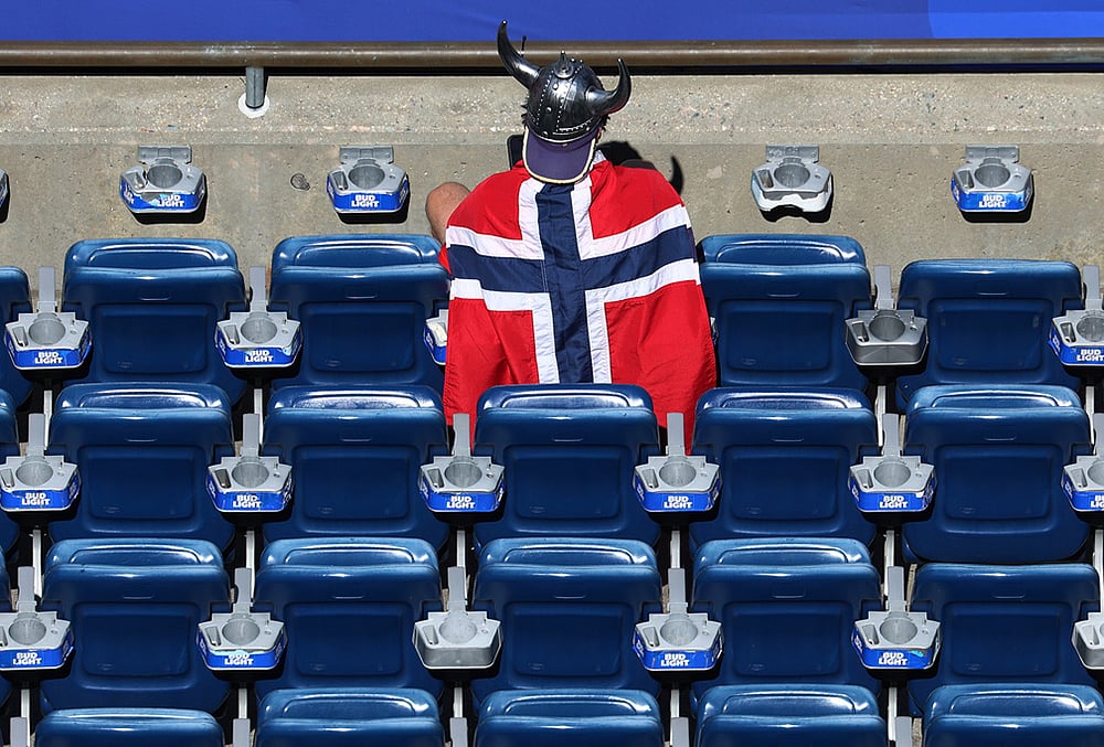 Fifa World Cup 2026 fans dazzling costumes, facepaint and flags highlights-Norway fan 