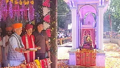 J-K LG Offers Prayers at Kheer Bhawani Temple - null