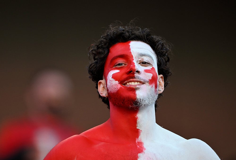 Fifa World Cup 2026 fans dazzling costumes, facepaint and flags highlights-Turkey  fan