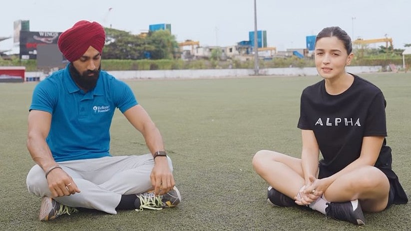 Alia Bhatt Meets Gurindervir Singh, India's Fastest Man - Instagram 