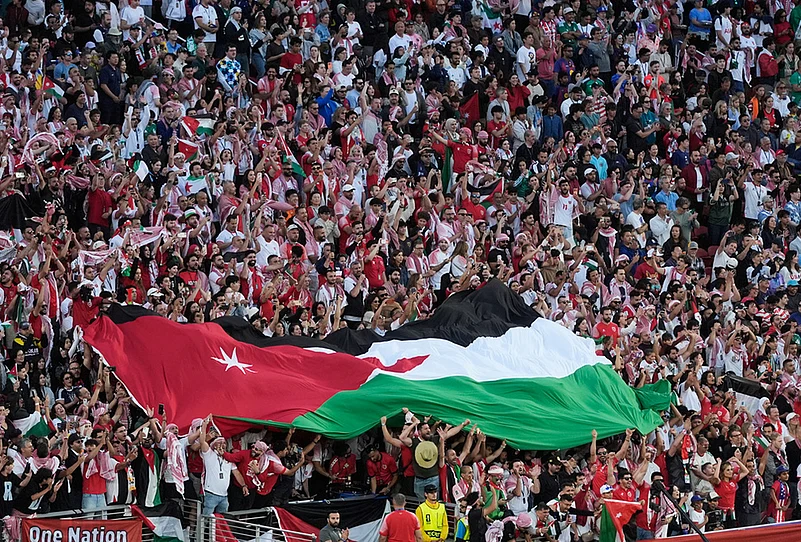 Jordan vs Algeria FIFA world cup 2026 match highlights-Jordanian flag