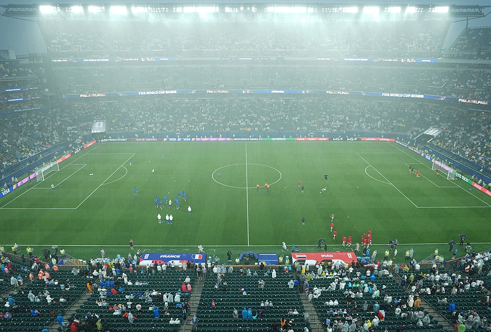 Iraq vs France FIFA world cup 2026 match Philadelphia Severe Weather Play Stoppage highlights-