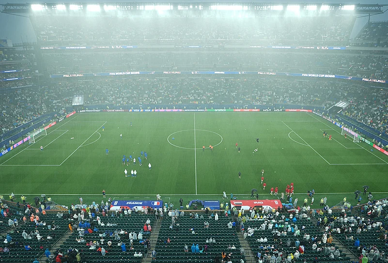 Iraq vs France FIFA world cup 2026 match Philadelphia Severe Weather Play Stoppage highlights-