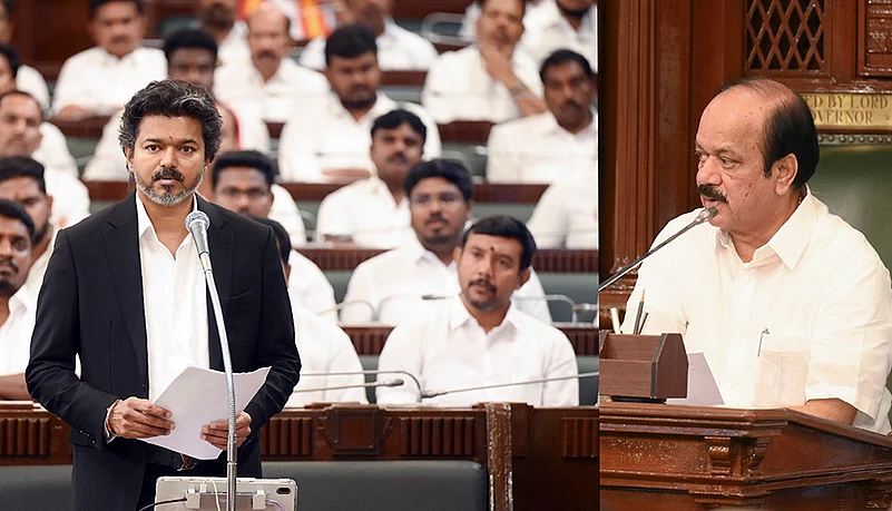 CM Vijay during TN Assembly session