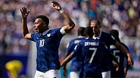 France 3-0 Iraq Highlights, FIFA World Cup 2026: Mbappe's Brace Powers Les Bleus To Dominant Victory AP Photo/Frank Franklin II : France's Kylian Mbappe celebrates after scoring the opening goal of his team during the World Cup Group I soccer match between France and Senegal in East Rutherford, N.J., near New York, Tuesday, June 16, 2026.