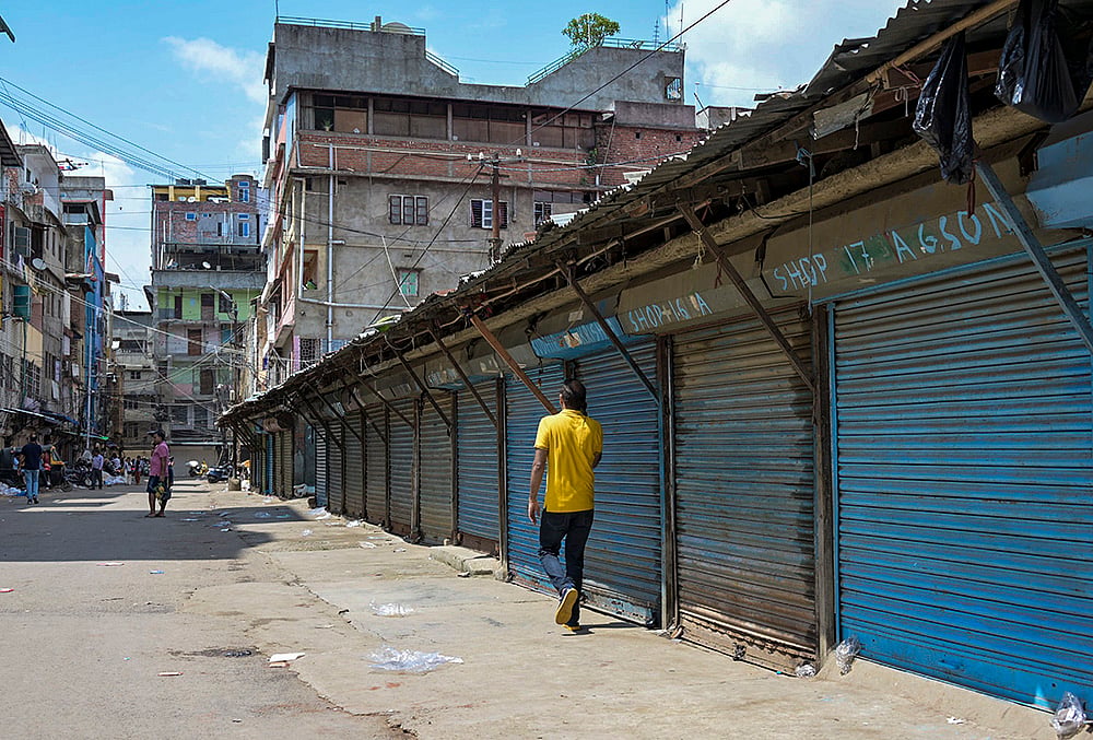 Shops remain closed at Khwairamband Keithel