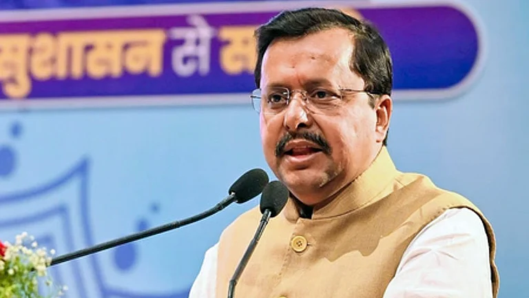 BJP President Nabin Honours Jan Sangh Founder on Death Anniversary - PTI