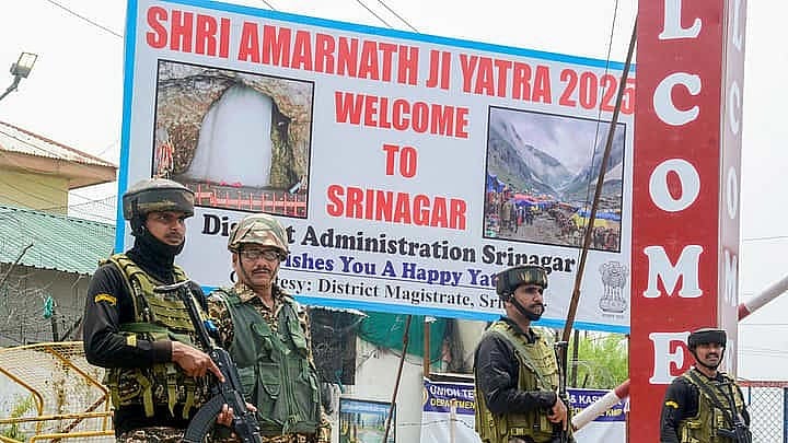 Amarnath Yatra Upgrades Security with QR-Code IDs and No-Fly Zone - PTI