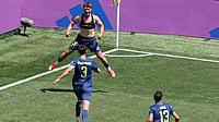 Bosnia & Herzegovina 3-1 Qatar Highlights, FIFA World Cup 2026: The Dragons Reach Brink Of Qualification With Victory Maddy Grassy/AP Photo : Bosnia's Ermin Mahmic (26), top, celebrates after scoring during the World Cup Group B soccer match between Bosnia and Qatar in Seattle.