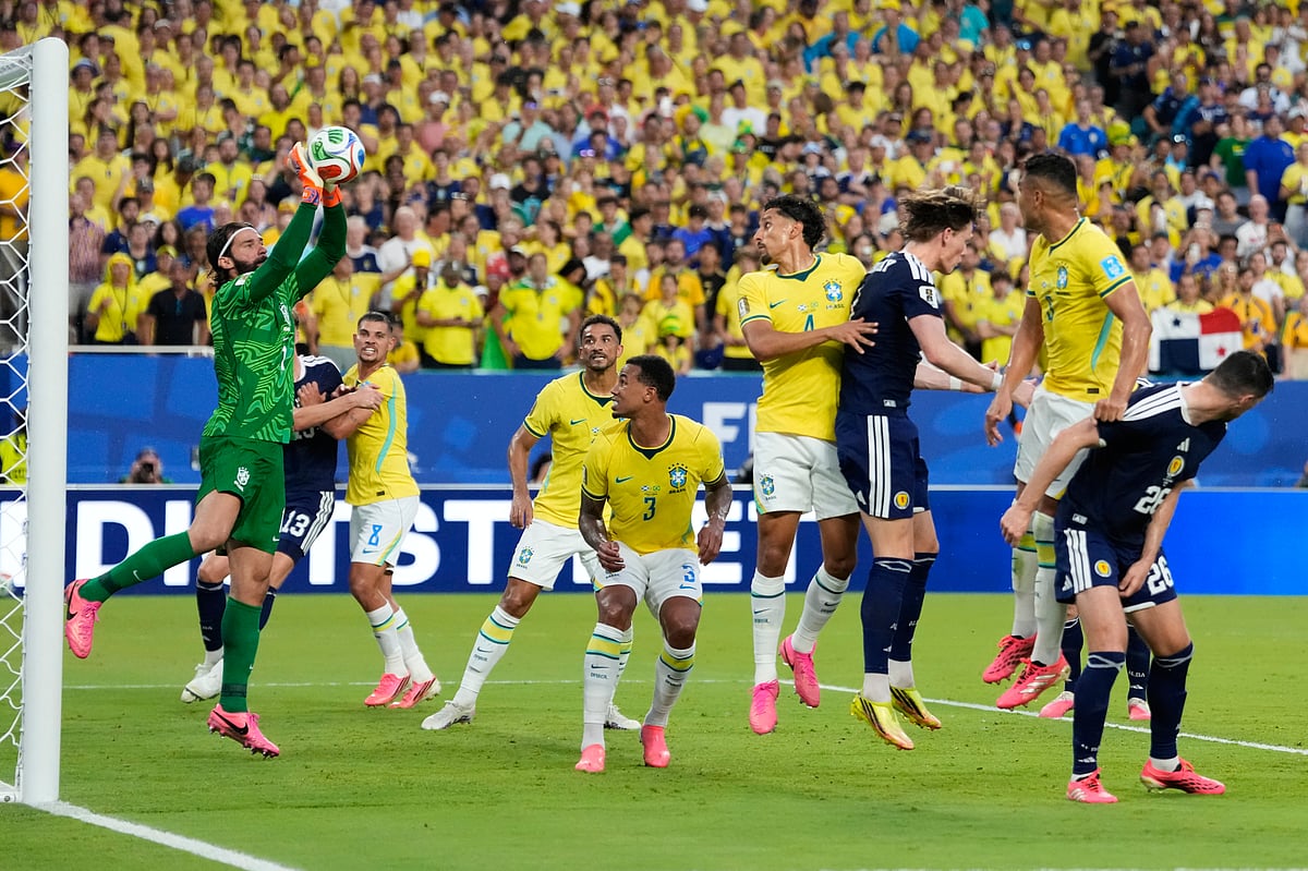 Scotland Vs Brazil FIFA World Cup 2026 Group C Alisson Becker Saves AP Photo