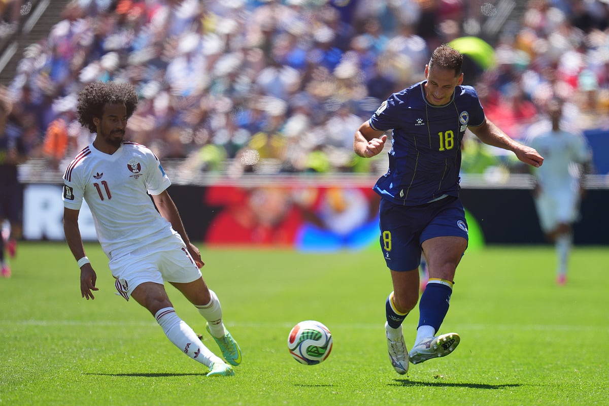 Bosnia Vs Qatar FIFA World Cup 2026 Group A Nikola Katic Passes AP Photo