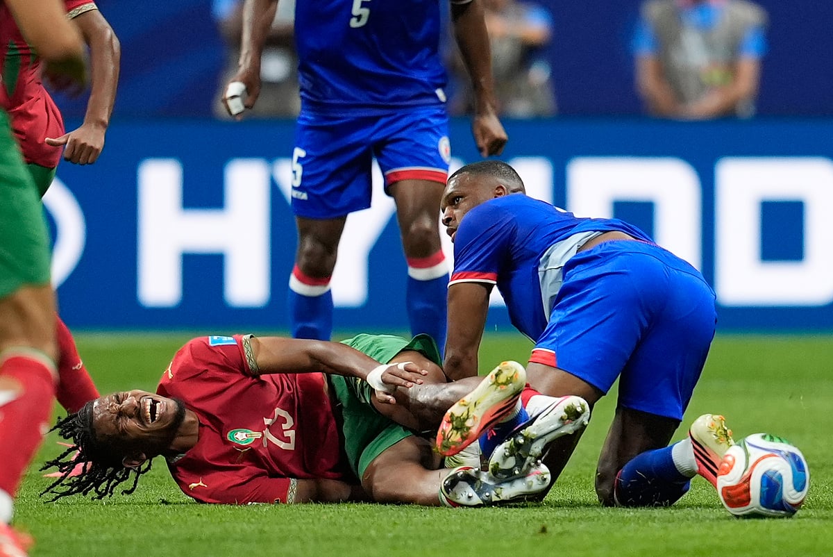 Morocco Vs Haiti FIFA World Cup 2026 Group C Redouane Halhal Tangled AP Photo