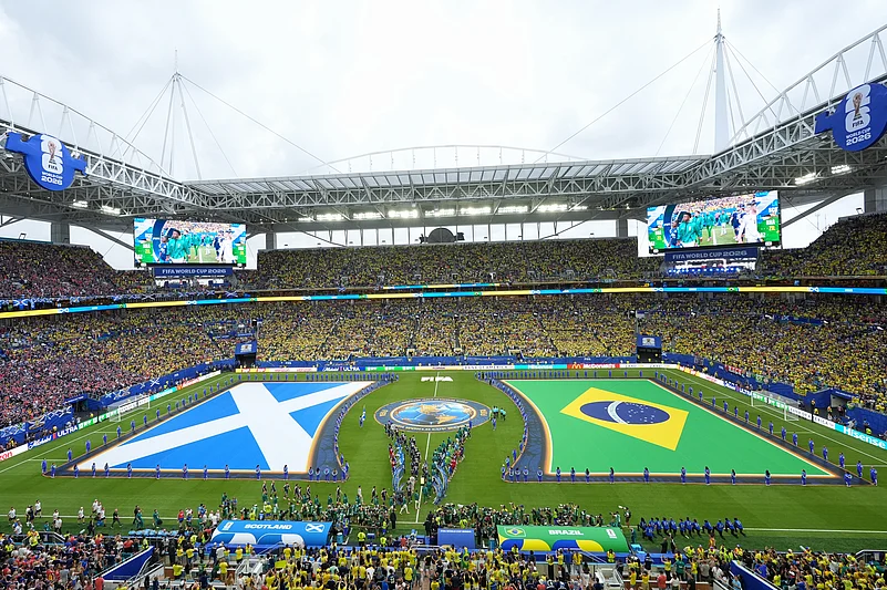Scotland Vs Brazil FIFA World Cup 2026 Group C Flags AP Photo