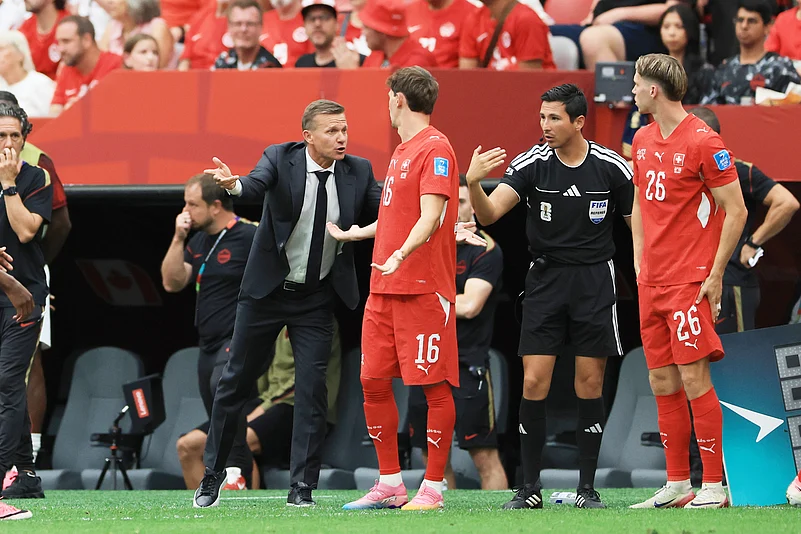 Switzerland Vs Canada FIFA World Cup 2026 Group B Jesse Marsch Reatcs AP Photo