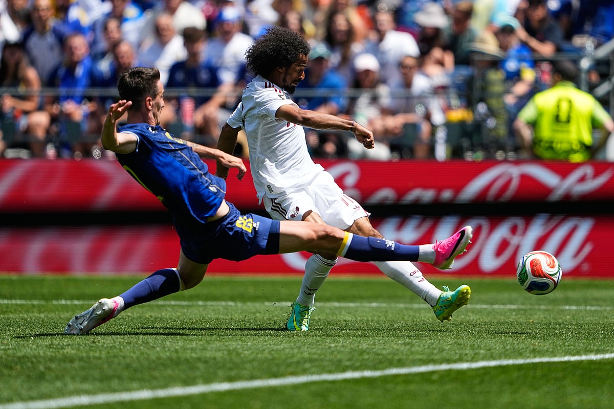Bosnia Vs Qatar FIFA World Cup 2026 Group B Akram Afif Shoots AP Photo