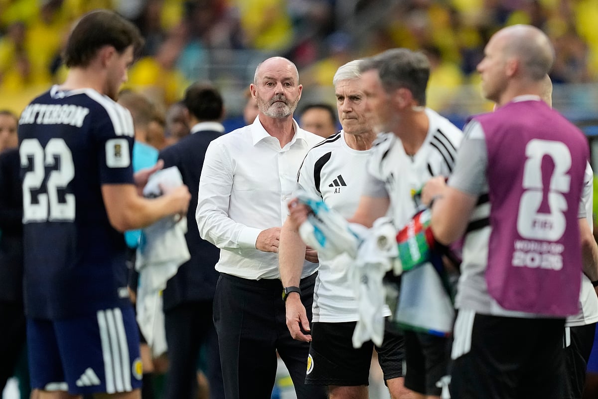 Scotland Vs Brazil FIFA World Cup 2026 Group C Steve Clarke reacts AP Photo