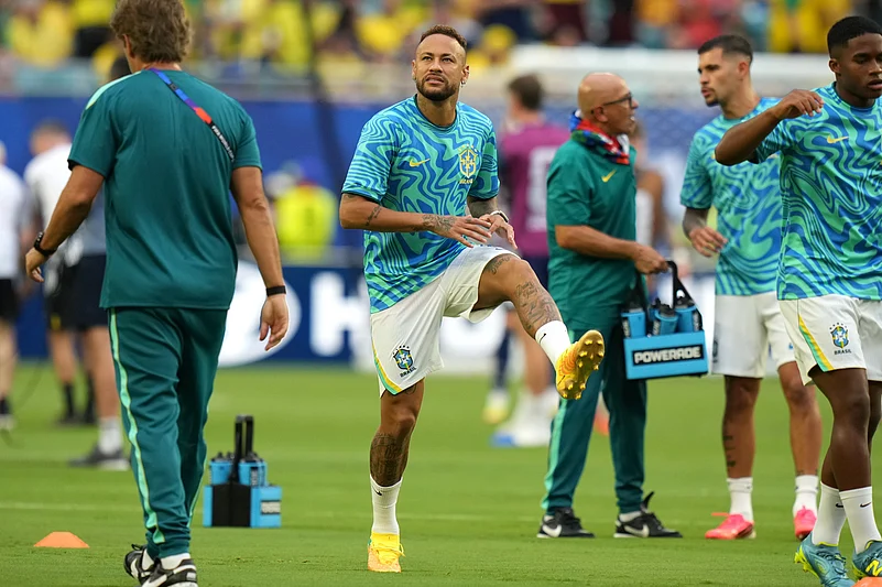 Scotland Vs Brazil FIFA World Cup 2026 Group C Neymar Warms Up AP Photo
