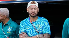 Neymar looks on before the FIFA World Cup 2026, Group C match between Brazil and Morocco in East Rutherford, N.J., near New York, Saturday, June 13, 2026. - AP Photo/Frank Franklin II
