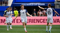 Bosnia & Herzegovina Vs Qatar LIVE Score, FIFA World Cup 2026: Round Of 32 Spot Up For Grabs In Group B AP Photo/Gregory Bull : Bosnia's Ermin Mahmic (26) center celebrates after scoring his side's first goal during the World Cup Group B soccer match between Switzerland and Bosnia in Inglewood.