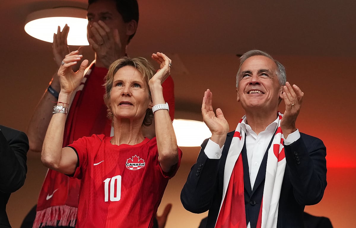 Switzerland Vs Canada FIFA World Cup 2026 Group B Mark Carney And Wife AP Photo