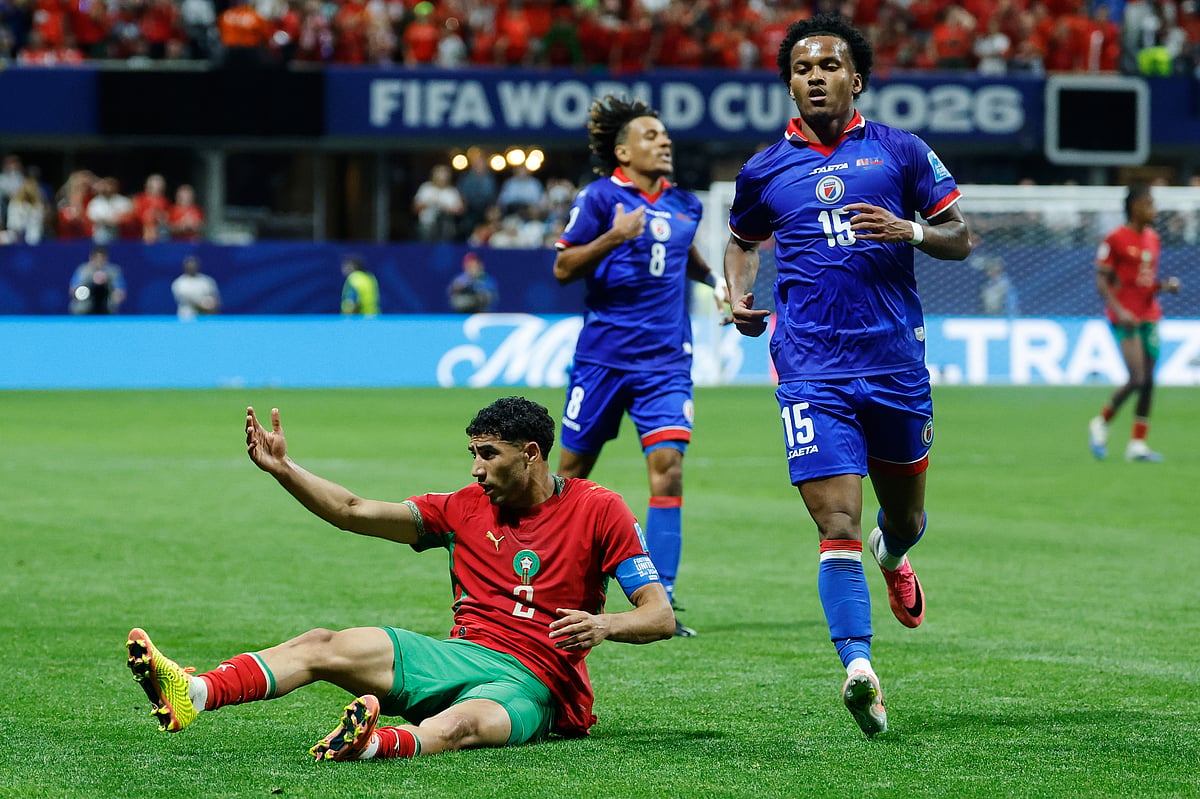Morocco Vs Haiti FIFA World Cup 2026 Group C Achraf Hakimi Not Happy AP Photo