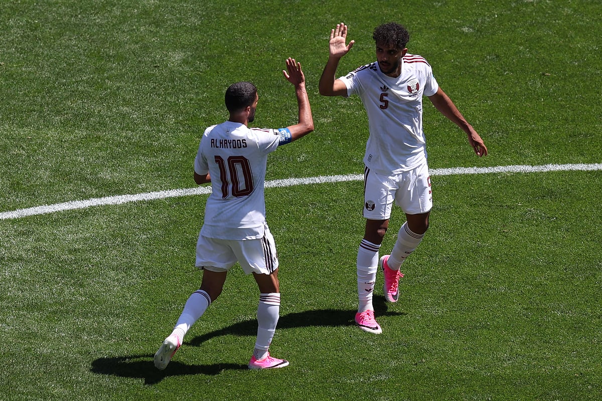 Bosnia Vs Qatar FIFA World Cup 2026 Group B Hassan Alhaydos And Jassem Gaber AP Photo