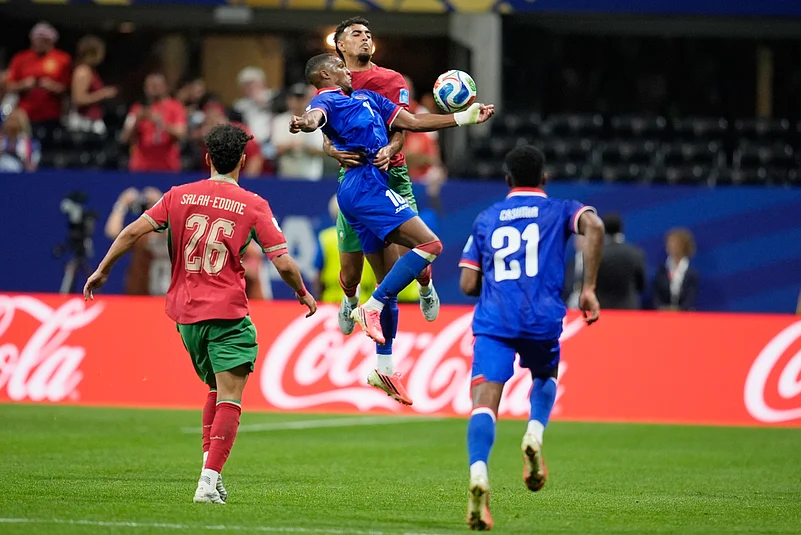Morocco Vs Haiti FIFA World Cup 2026 Group C Lenny Joseph and Chadi Riad AP Photo