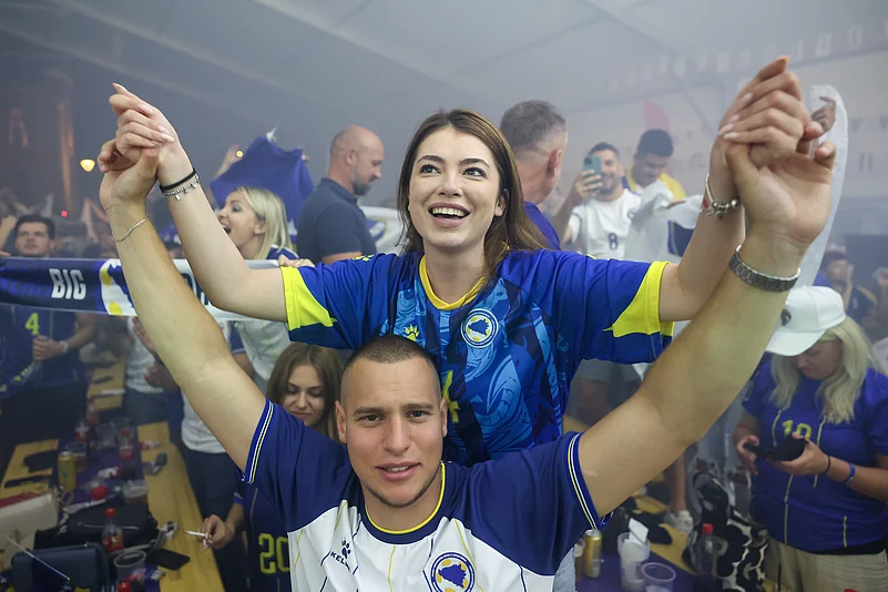 Bosnia Vs Qatar FIFA World Cup 2026 Group B Sarajevo Watch Party AP Photo