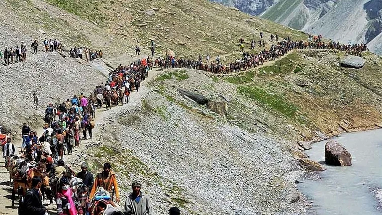 QR Codes, No-Fly Zones & Live Tracking: Why Amarnath Yatra Is Becoming India's Most High-Tech Pilgrimage - File Photo