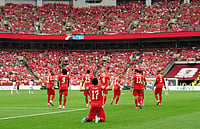Switzerland Vs Canada, FIFA World Cup 2026: See Best Photos From Group B Decider At BC Place In Vancouver (Ethan Cairns/The Canadian Press via AP) : Switzerland's Ruben Vargas (17) celebrates his goal against Canada during the World Cup Group B soccer match between Switzerland and Canada in Vancouver, British Columbia, Wednesday, June 24, 2026.