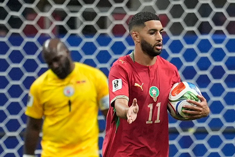 Morocco Vs Haiti FIFA World Cup 2026 Group C Ismael Saibari Celebs AP Photo
