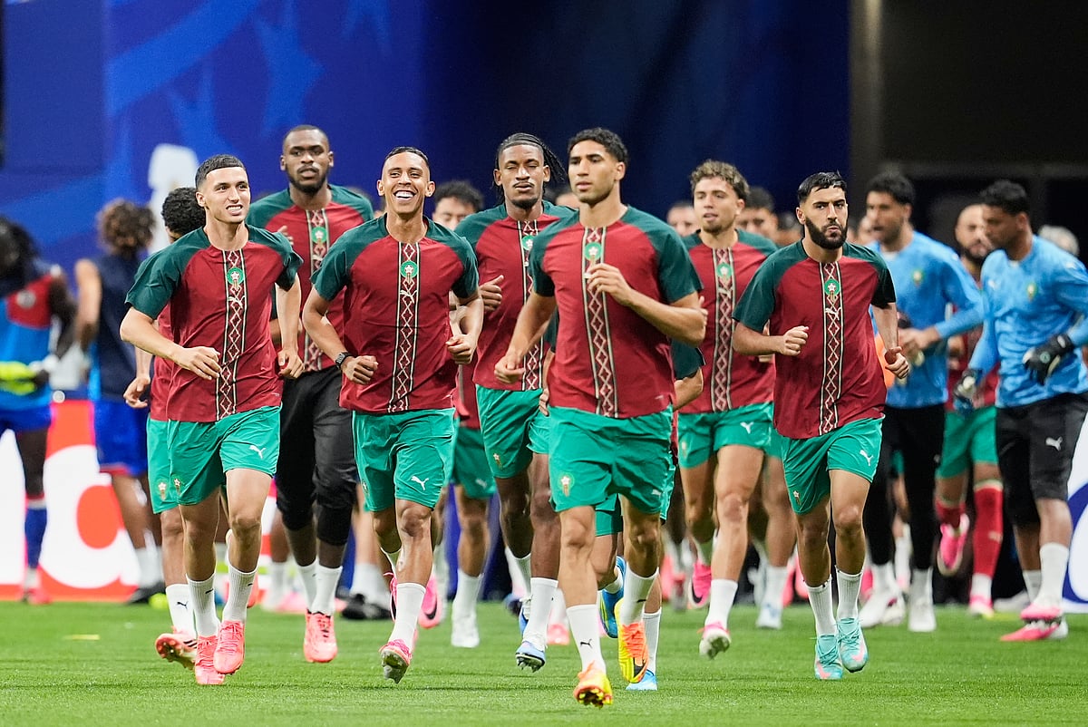 Morocco Vs Haiti FIFA World Cup 2026 Group C Morocco warm up AP Photo