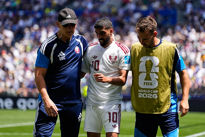 Bosnia Vs Qatar FIFA World Cup 2026 Group B Hassan Alhaydos Medical AP Photo