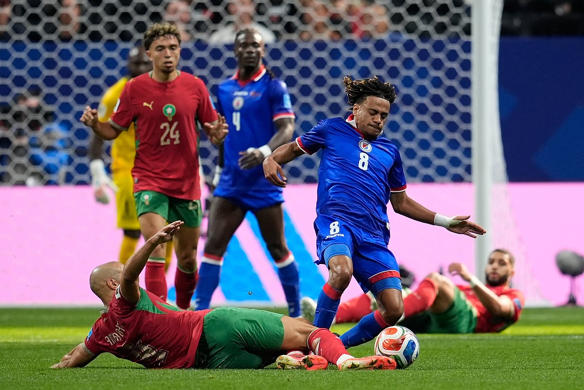 Morocco Vs Haiti FIFA World Cup 2026 Group C Sofyan Amrabat Slides AP Photo