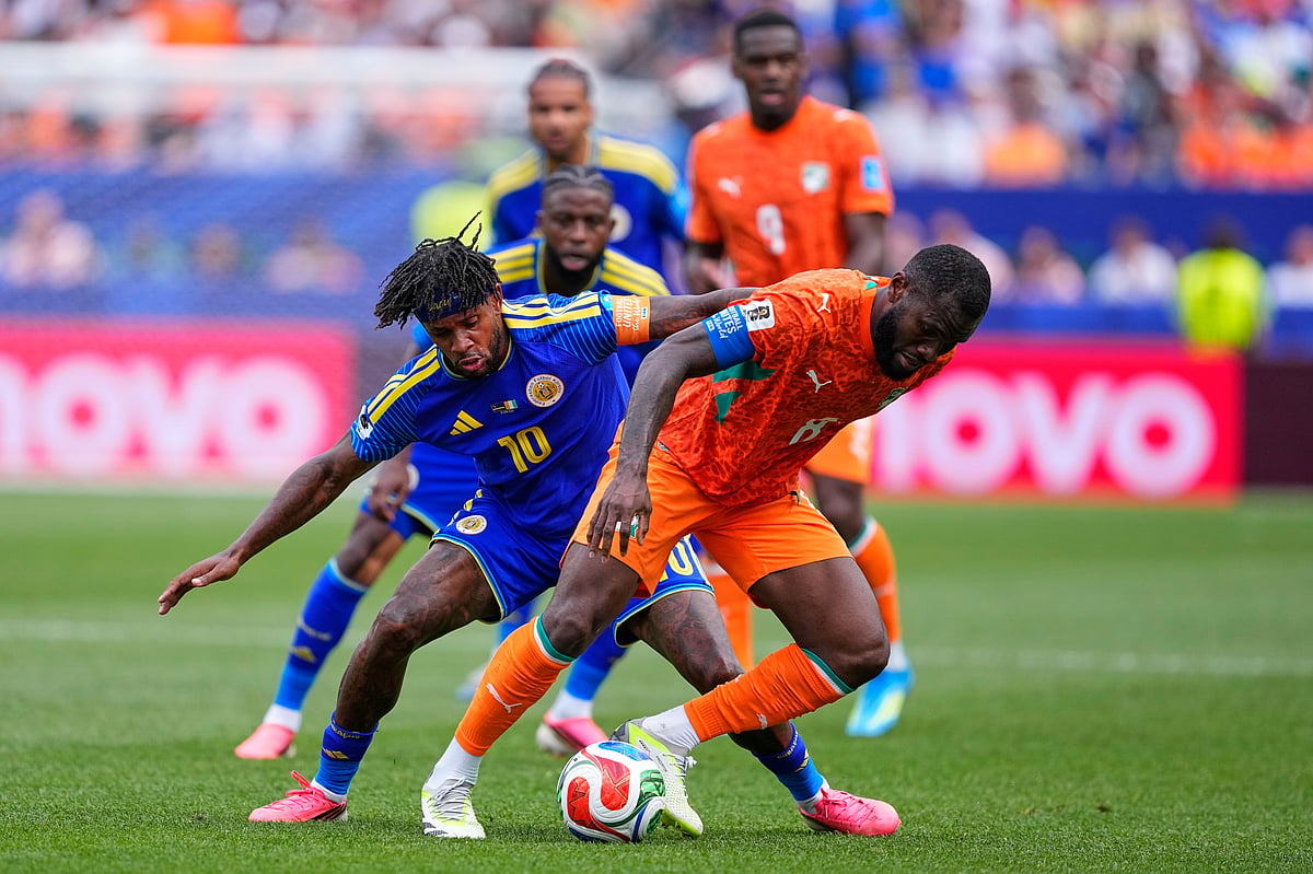 Curacao vs Ivory Coast FIFA World Cup 2026 Group E Leandro Bacuna and Franck Kassie AP Photo