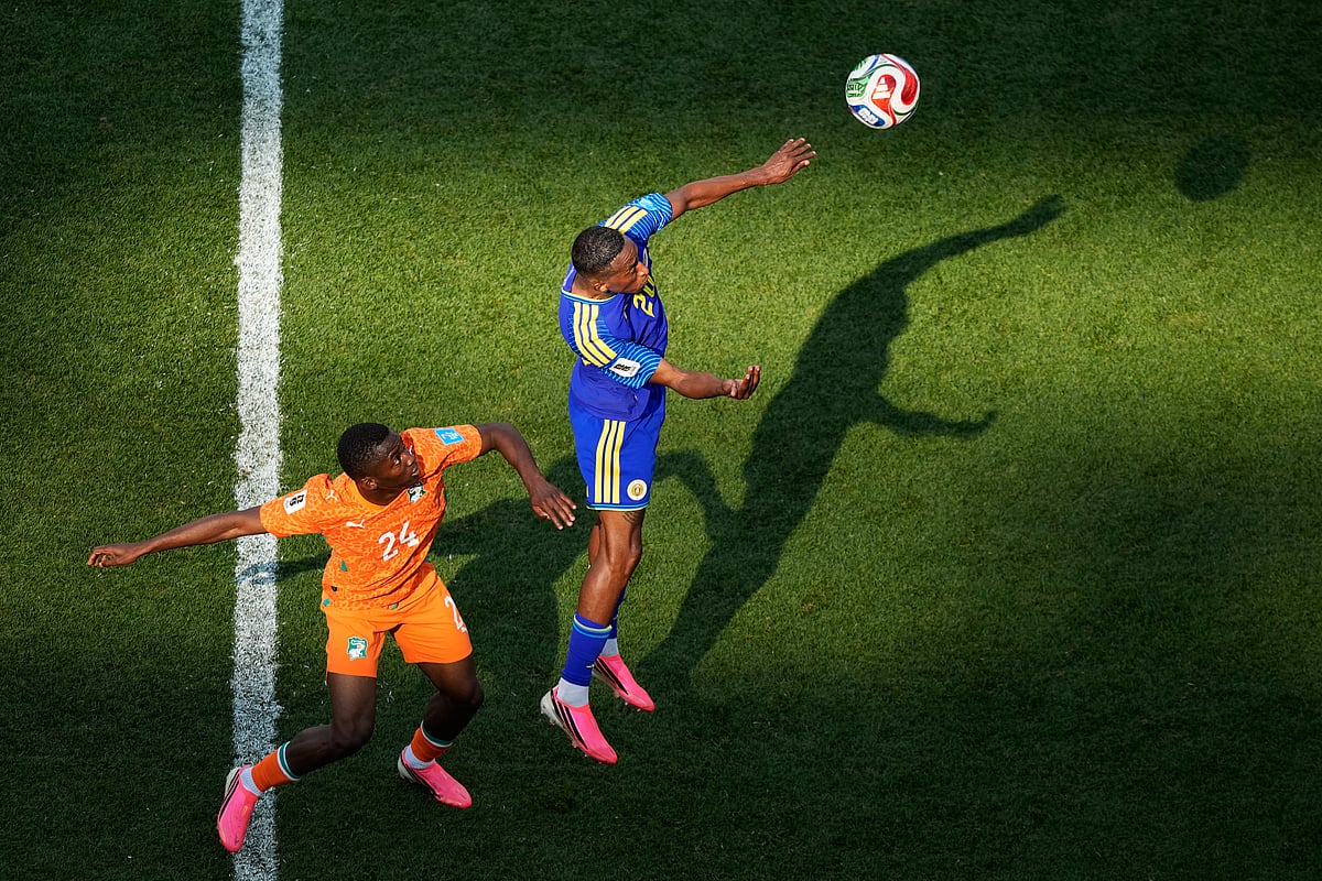 Curacao vs Ivory Coast FIFA World Cup 2026 Group E Joshua Brenet and Bazoumana Toure AP Photo