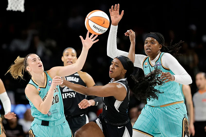 WNBA basketball game: New York Liberty vs Las Vegas Aces