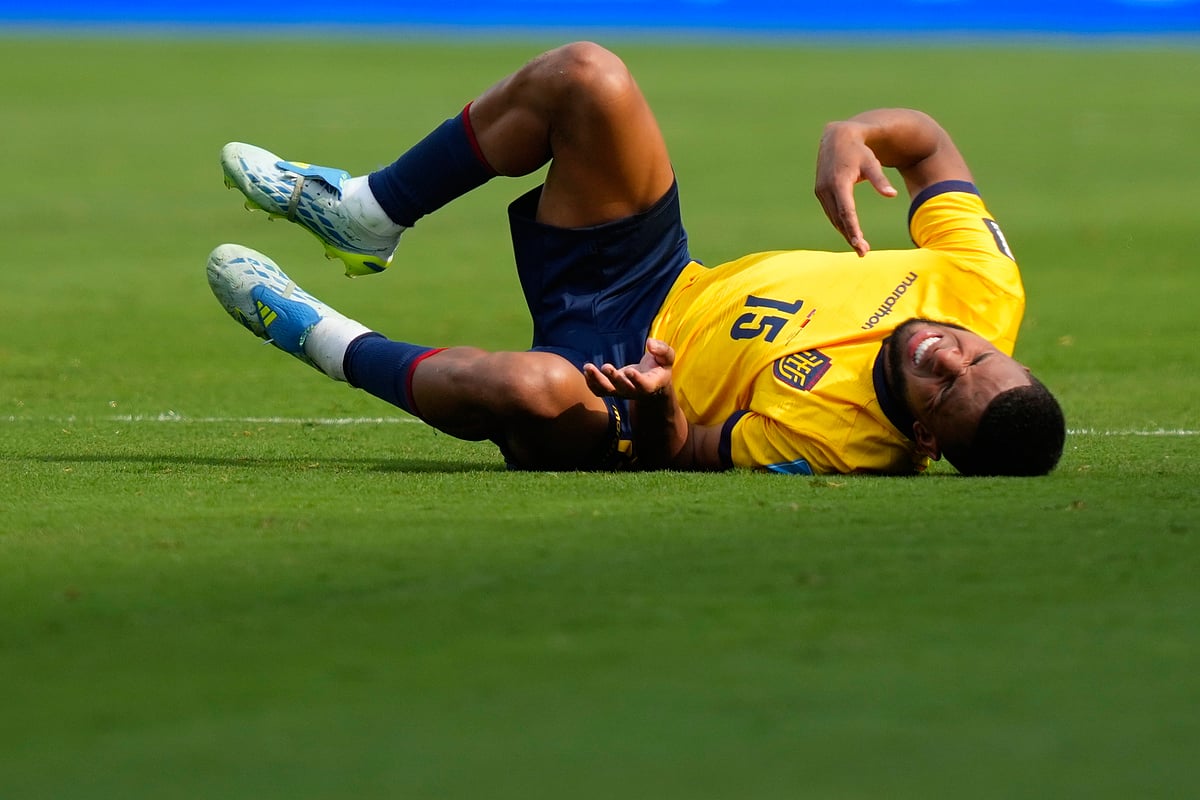 Ecuador vs Germany FIFA World Cup 2026 Group E Pedro Vite grimaces AP Photo