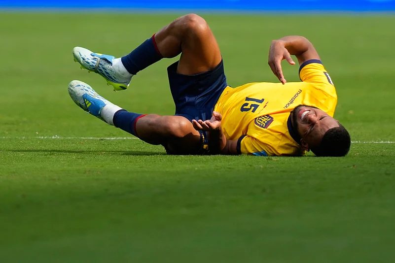 Ecuador vs Germany FIFA World Cup 2026 Group E Pedro Vite grimaces AP Photo
