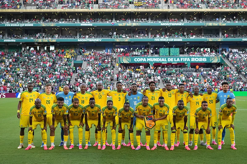 South Africa Vs South Korea FIFA World Cup 2026 Group A RSA players pose AP Photo