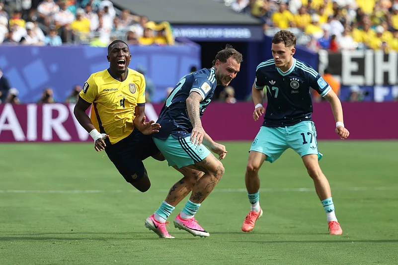 Ecuador vs Germany FIFA World Cup 2026 Group E Joel Ordonez Tripped AP Photo
