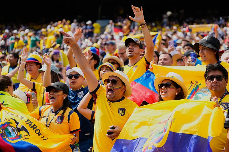 Ecuador vs Germany FIFA World Cup 2026 Group E Ecuador Fans Cheer AP Photo