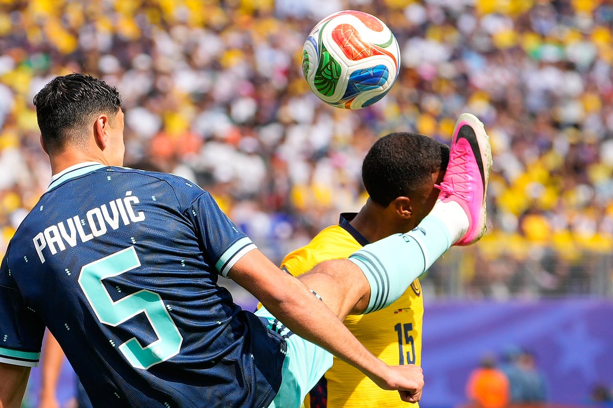 Ecuador vs Germany FIFA World Cup 2026 Group E Aleksandar Pavlovic High Boot AP Photo