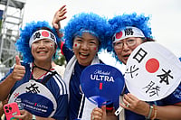 Japan Vs Sweden, FIFA World Cup: See Best Photos From Group F Decider Clash From Dallas Stadium Jessica Tobias/AP Photo : Fans cheer outside the stadium before the World Cup Group F soccer match between Japan and Sweden in Arlington