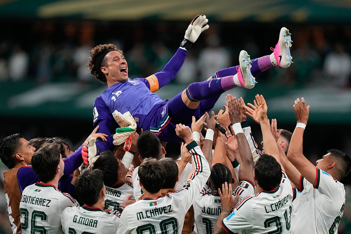 Czechia Vs Mexico FIFA World Cup 2026 Group A Guillermo Ochoa Hoisted AP Photo
