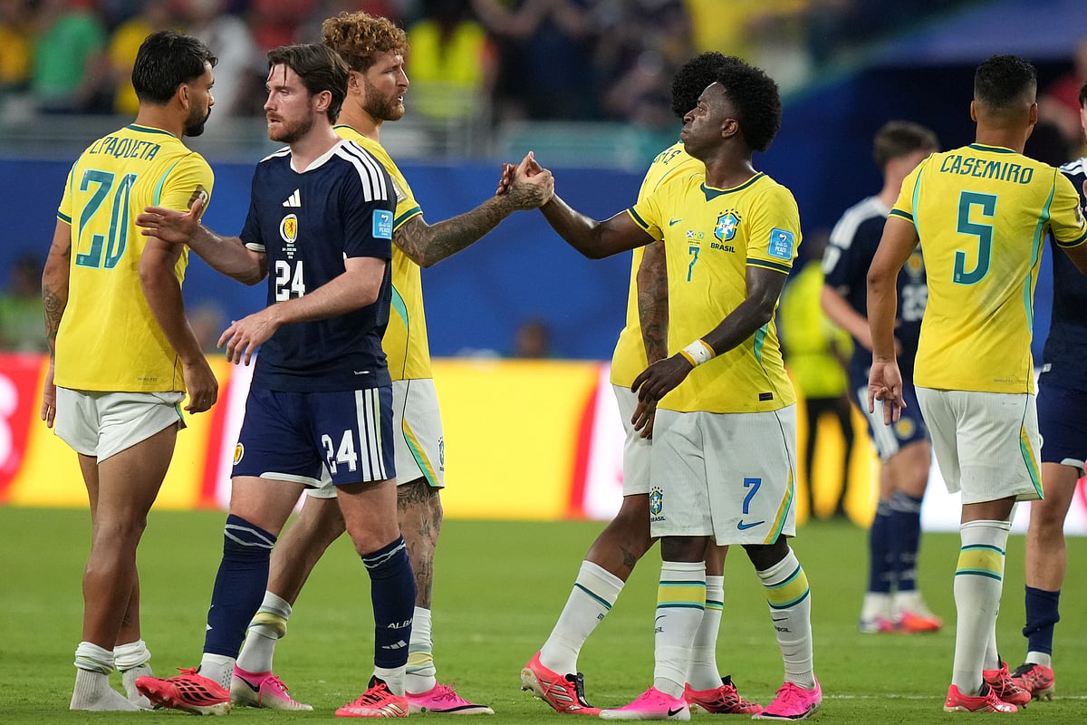 Scotland Vs Brazil FIFA World Cup 2026 Group C Post match Vini AP Photo