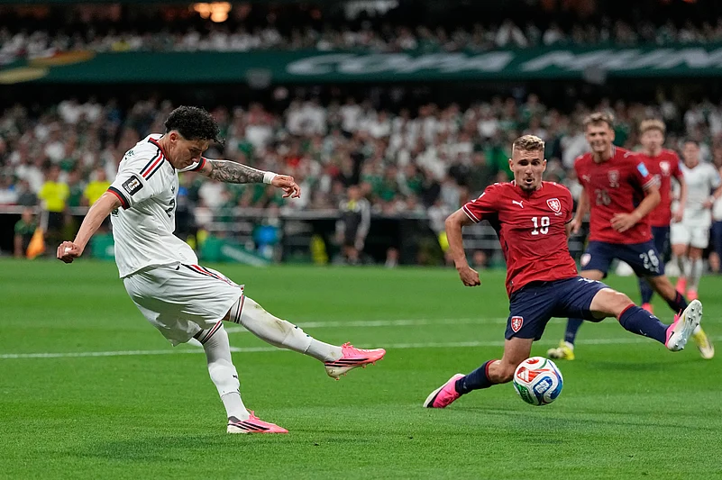 Czechia Vs Mexico FIFA World Cup 2026 Group A Jorge Sanchez shoots AP Photo