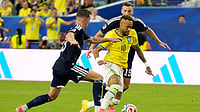 Scotland 0-3 Brazil Highlights, FIFA World Cup 2026: Selecao Roar Into Knockouts As Group Champions Lynne Sladky/AP : Brazil's Neymar (10) challenges for the ball with Scotland's Kenny McLean (23) and Lewis Ferguson (19) during the World Cup Group C soccer match between Scotland and Brazil in Miami Gardens.