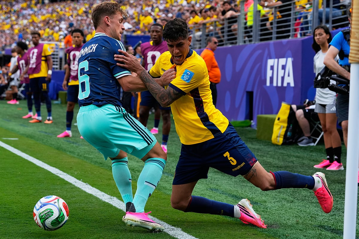 Ecuador vs Germany FIFA World Cup 2026 Group E Piero Hincapie and Joshua Kimmich AP Photo